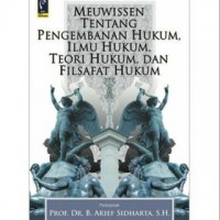 Meuwissen tentang Pengembangan Hukum, Ilmu Hukum, Teori Hukum, dan Filsafat Hukum