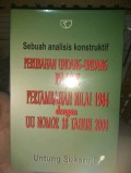 Perubahan Undang-Undang Pajak Pertambahan Nilai 1984 dengan Nomor 18 Tahun 2000